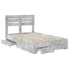 vidaXL Bed Frame with Drawer with Headboard Manual Engineered Wood