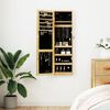 vidaXL Mirror Jewellery Cabinet with LED Lights Wall Mounted