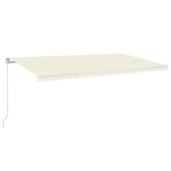 vidaXL Manual Retractable Awning 600x350 cm Cream
