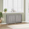vidaXL Radiator Cover Grey Sonoma 149 x 20 x 82 cm Engineered Wood