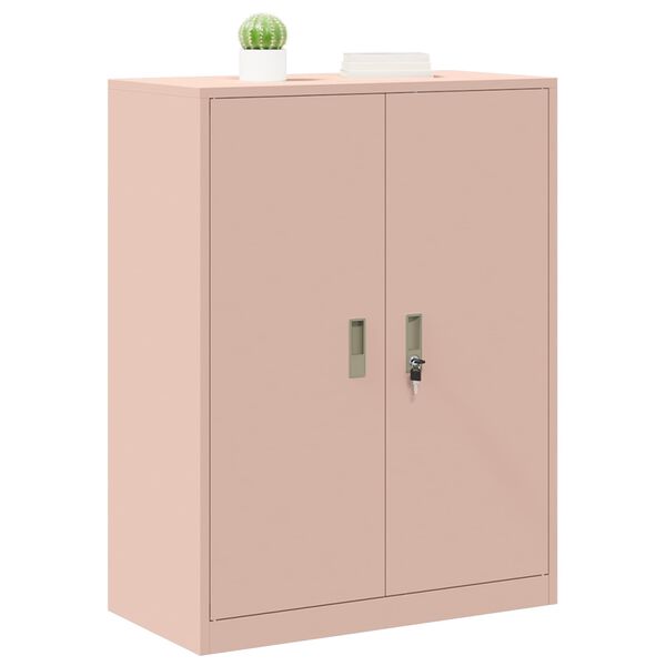 vidaXL Storage Cabinet Pink 80 x 40 x 105 cm Steel