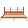 vidaXL Bookcase Bed without Mattress Wax Brown 180x200 cm Super King Solid Wood Pine