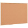 vidaXL Cork Board with Solid Pine Wood Frame 80x55 cm