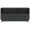 vidaXL TV Cabinet with Drawer Black 102 x 34.5 x 50 cm Engineered Wood