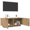 vidaXL TV Cabinet Artisan Oak 100x35x40 cm Engineered Wood