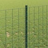 vidaXL Fence with Post Green 1 x 10 m Steel