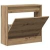vidaXL Shoe Cabinet Artisan Oak 60 x 21 x 57 cm Engineered Wood