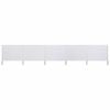 vidaXL 5-panel Wind Screen Fabric 600x120 cm Sand White