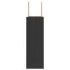 vidaXL Paper Bags 250 pcs with Handles Black 26x12x35 cm