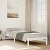 vidaXL Extra Long Bed Frame without Mattress White 100x210 cm Solid Wood Pine