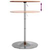 vidaXL Bar Table Ø60x89.5 cm Solid Wood Beech