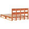vidaXL Bed Frame without Mattress Wax Brown 140x200 cm Solid Wood Pine