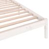 vidaXL Bed Frame without Mattress Solid Wood Pine 100x200cm White