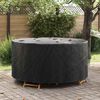 vidaXL Outdoor Furniture Cover Black 182 x 182 x 71 cm 600D fabric