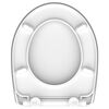 SCH&Uuml;TTE High Gloss Toilet Seat with Soft-Close Quick Release ROUND DIPS