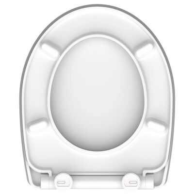 SCHÜTTE High Gloss Toilet Seat with Soft-Close Quick Release ROUND DIPS