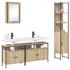 vidaXL Bathroom Furniture Set 4 pcs Sonoma Oak Engineered Wood