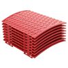 vidaXL ChristmasTreeSkirt Red &Oslash; 65 x 24 cm Plastic