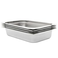 vidaXL Gastronorm Containers 4 pcs GN 1/1 100 mm Stainless Steel