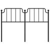 vidaXL Metal Replace Headboard Black 135 cm