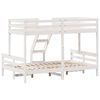 vidaXL Bunk Bed without Mattress 90x200/120x200 cm White Solid Wood