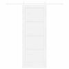 vidaXL Sliding Door ORKDAL White 78 x 202 cm Solid Pine Wood