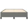 vidaXL Bed Frame without Mattress Dark Grey 135x190 cm Double Double Fabric