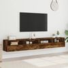 vidaXL TV Wall Cabinets 2 pcs Smoked Oak 100x30x30 cm Engineered Wood