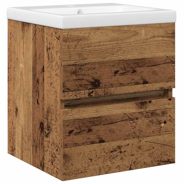 vidaXL Bathroom Sink Cabinet Black Oak 41 x 39 x 62 cm Engineered Wood