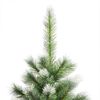 vidaXL Artificial Hinged Christmas Tree with Flocked Snow 150 cm