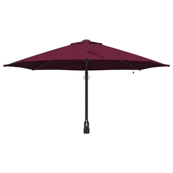 vidaXL Garden Parasol Manual Bordeaux Red 248 x 248 x 148 cm