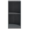 vidaXL Side Cabinet Grey 35.5x33.5x76 cm Solid Pinewood