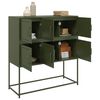 vidaXL Sideboard Olive Green 100.5x39x107 cm Steel