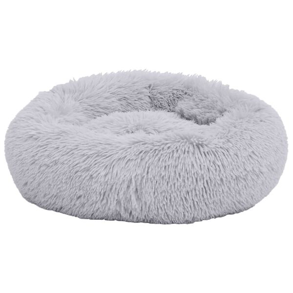 vidaXL Washable Dog & Cat Cushion Light Grey 70x70x15 cm Plush