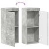 vidaXL Bathroom Wall Cabinet TULUM Concrete Grey 37 x 24.5 x 86 cm