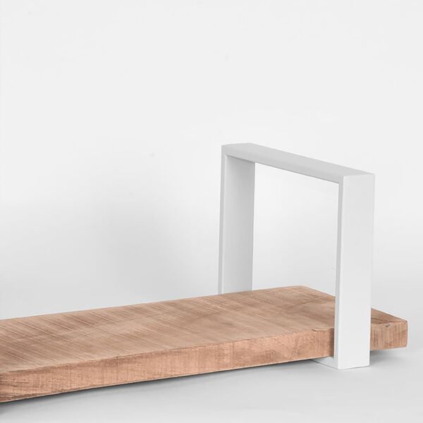 LABEL51 Wall Shelf Slam 120x23x20 cm XXL Wood/White