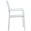 vidaXL 9 Piece Garden Dining Set White