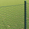 vidaXL Hexagon Fence Green 1.2 x 10 m PVC