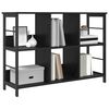 vidaXL Bookshelf Black Oak 102 x 32 x 72.5 cm Engineered Wood