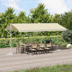 vidaXL Free Standing Awning 500x300 cm Cream