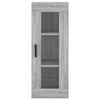 vidaXL Wall Mounted Cabinet Grey Sonoma 34.5x34x90 cm
