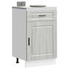 vidaXL Kitchen Base Cabinet&nbsp;Porto Grey Sonoma Engineered Wood