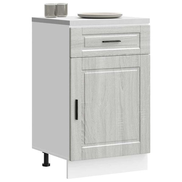 vidaXL Kitchen Base Cabinet&nbsp;Porto Grey Sonoma Engineered Wood
