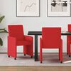 vidaXL Dining Chairs with Wheels with Wheels 2 pcs Red 57 x 66 x 94 cm