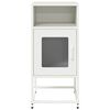 vidaXL Bedside Cabinet White 36x39x78 cm Cold-rolled Steel