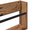 vidaXL Magazine Rack Old Wood 60 x 12 x 30 cm Engineered Wood