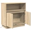 vidaXL LED Sideboard Sonoma Oak 71 x 34.5 x 75 cm Engineered Wood
