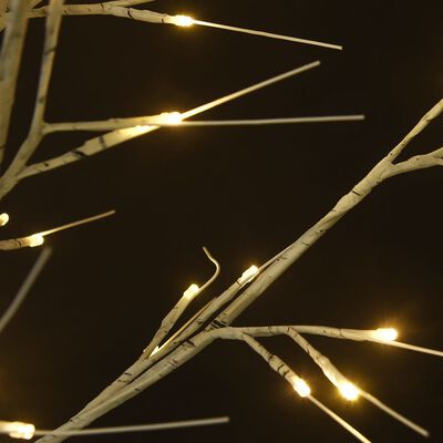 vidaXL Christmas Tree 180 LEDs 1.8m Warm White Willow Indoor Outdoor