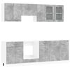 vidaXL Kitchen Cabinet Set Lyon 8 pcs 240 x 46 x 81.5 cm