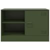 vidaXL TV Cabinets 2 pcs Olive Green 67x39x44 cm Steel